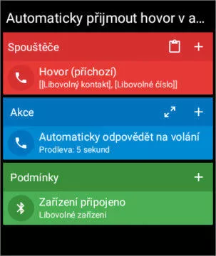 Automaticky přijmout hovor