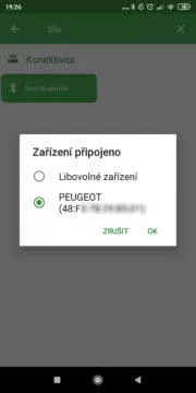 Automaticky přijmout hovor - podmínka bluetooth