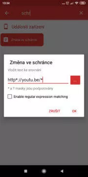 Automatizace - stáhnout z YouTube - spouštěč nastavení