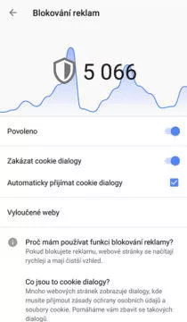 blokace lišty cookie