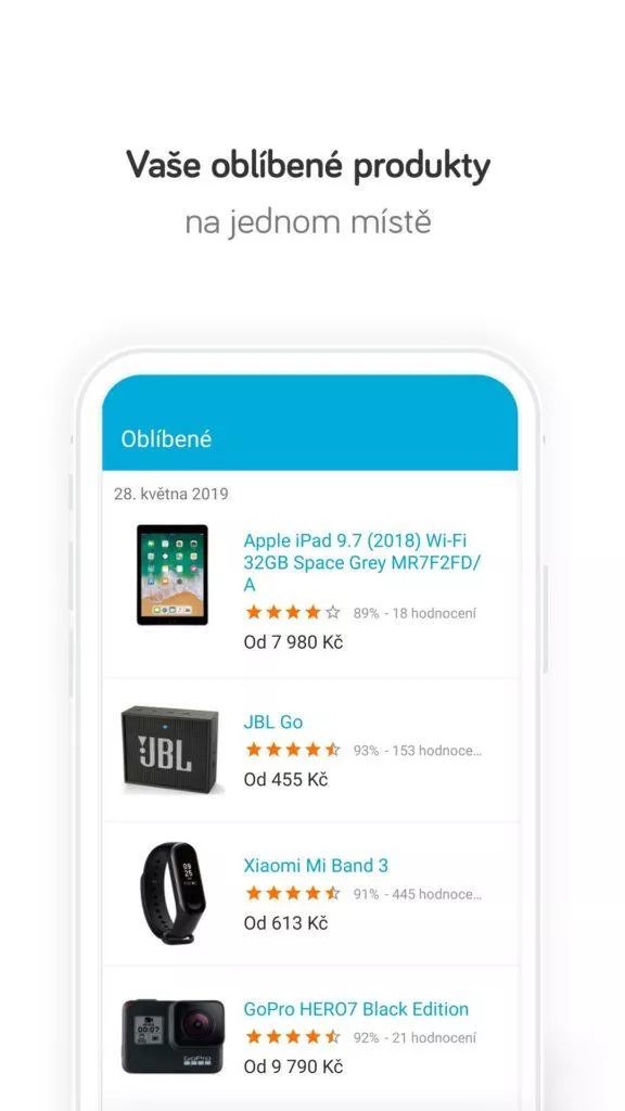 Vaše oblíbené produkty