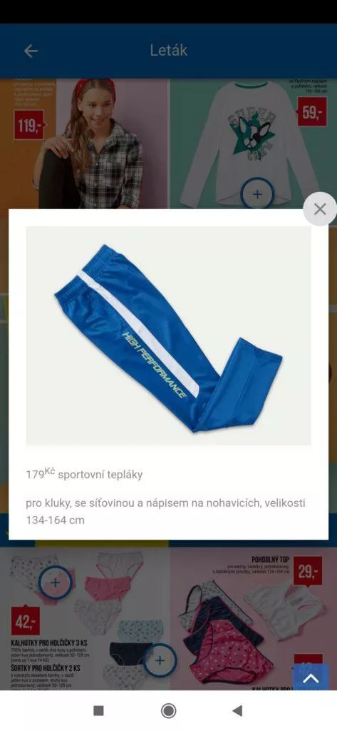 Detail konkrétního produktu