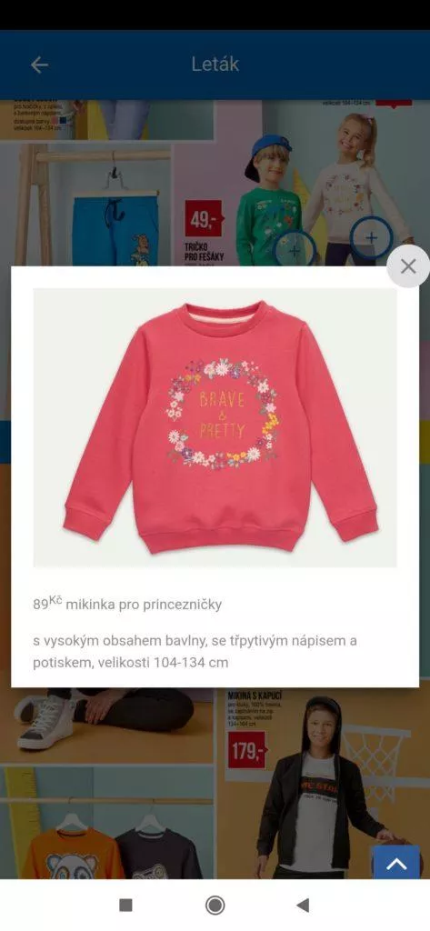 Detail konkrétního produktu