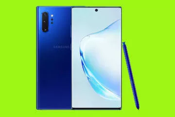 galaxy note 10 + aura blue