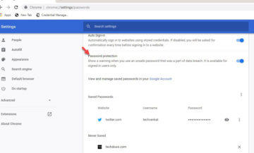 google chrome upozornění heslo
