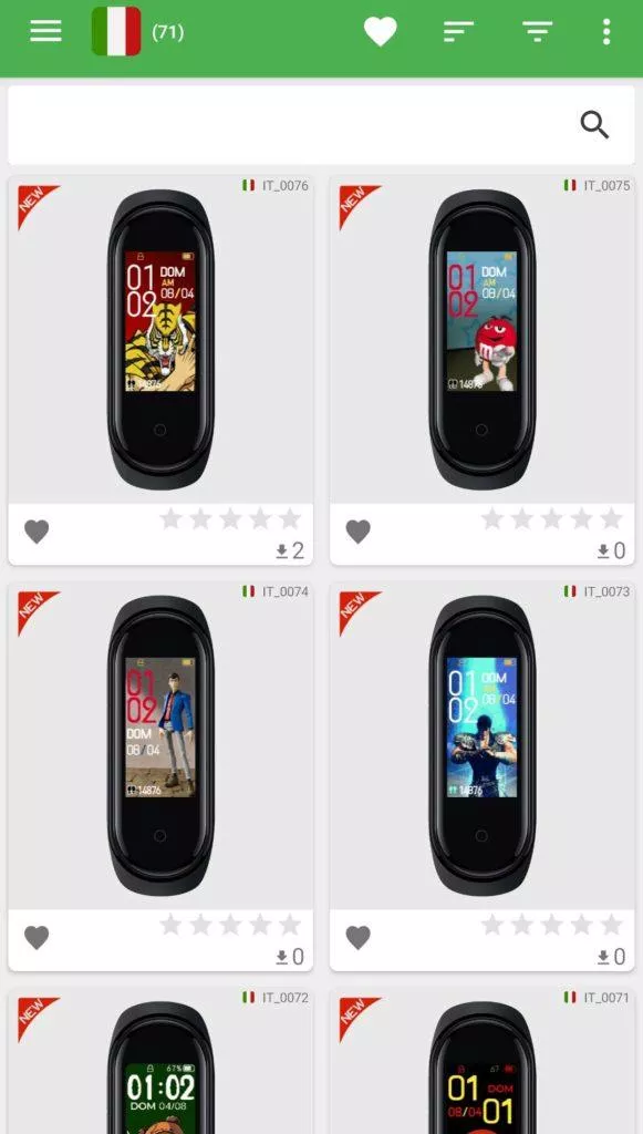 Mi Band 4 WatchFaces - ciferníky pro Mi Band 4