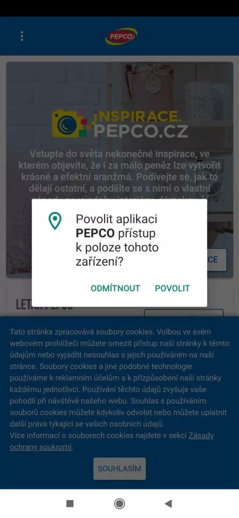 Požadavek na přístup k poloze