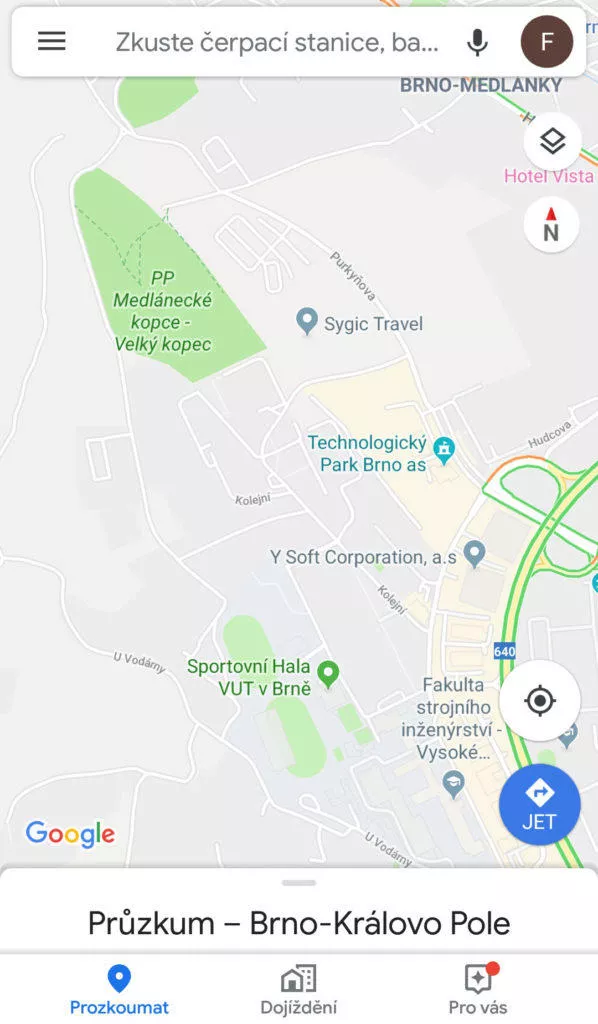přepnutí google účtu