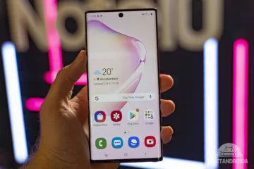 Samsung Galaxy Note10 displej