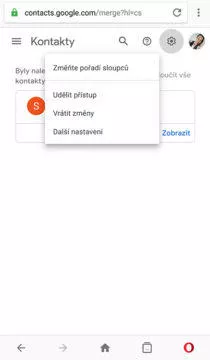 smazané kontakty google gmail