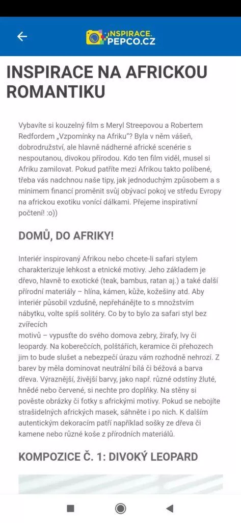Udělejte si africkou romantiku