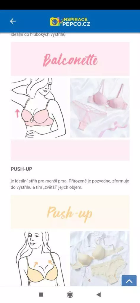 Vyberte si správnou podprsenku