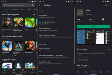 google play tmavý režim obchod play