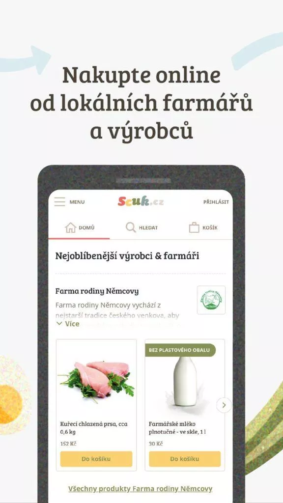 Vyberte si z produktů od farmářů