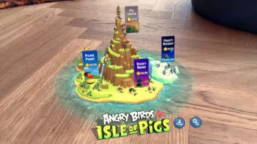 angry birds ar isle of pigs