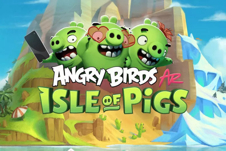 angry birds isle of pigs ar rozšířená realita