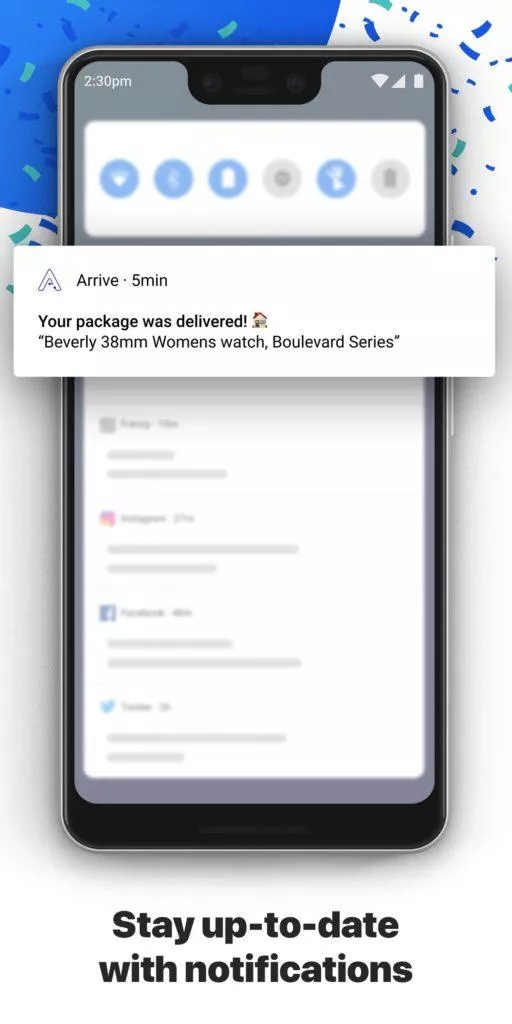 Arrive - Package Tracker - sledujte své zásilky z Číny