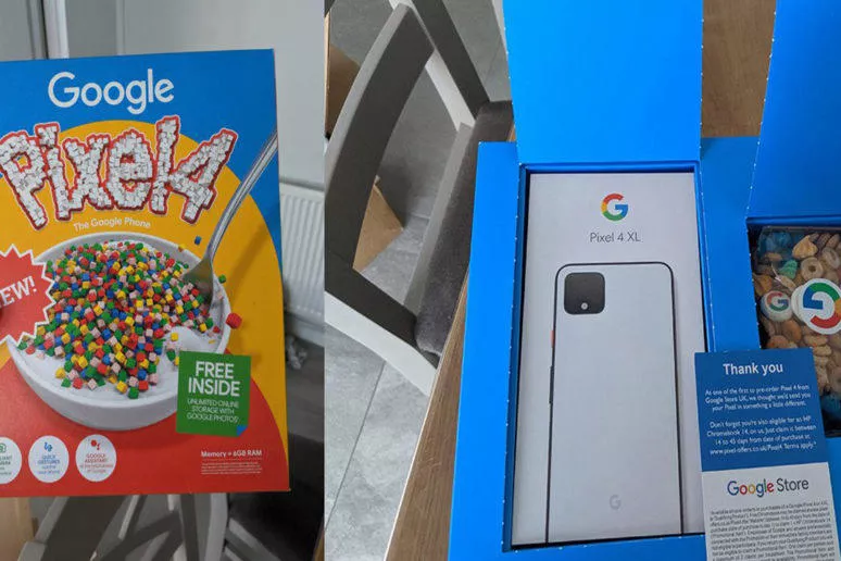 google pixel 4 cerálie balení google pixel 4 cerálie balení