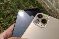 Pixel 4 iPhone 11 Pro Max poškrábný dysplej