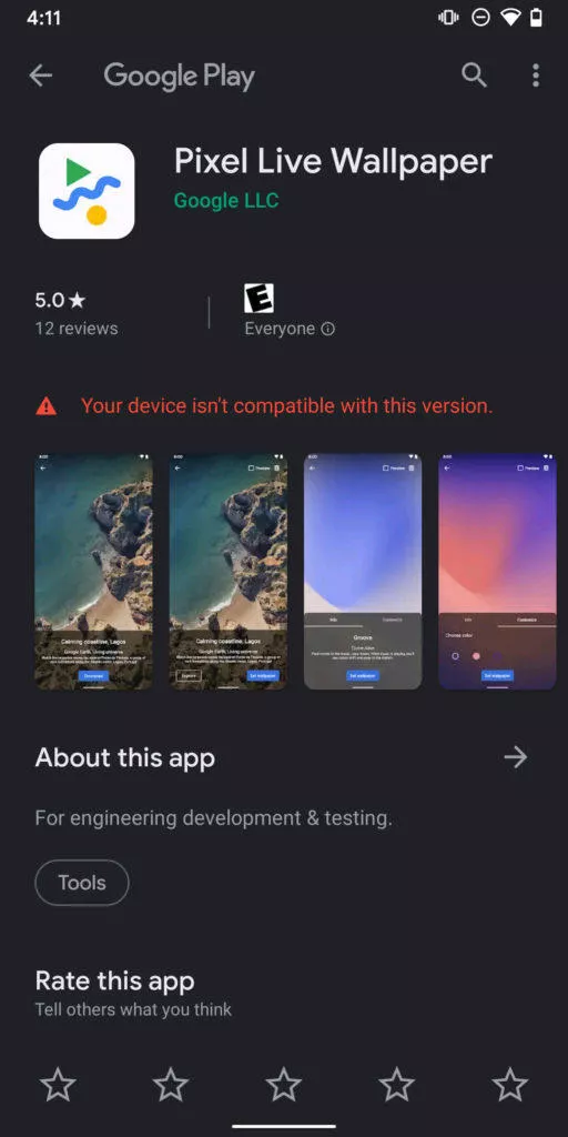 pixel 4 live wallpaper živé tapety