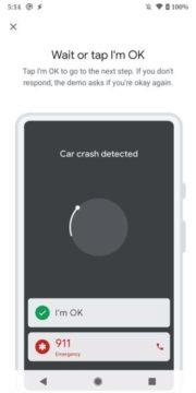 google pixely rozpoznání autonehody