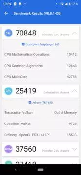 xiaomi mi a3 benchmark test výkon