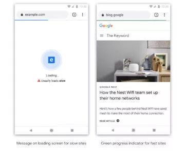 google chrome označování pomalých webů