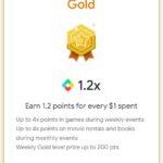 Google Play Points gold