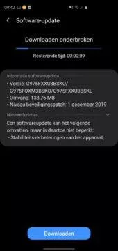 samsung galaxy s10 android 10 aktualizace