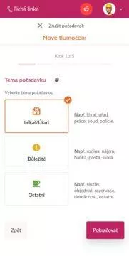 Tichá linka - služba pro neslyšící