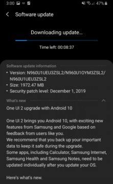 android 10 beta samsung