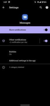 bublinové notifikace v Androidu Mishaal Rahman screen 5