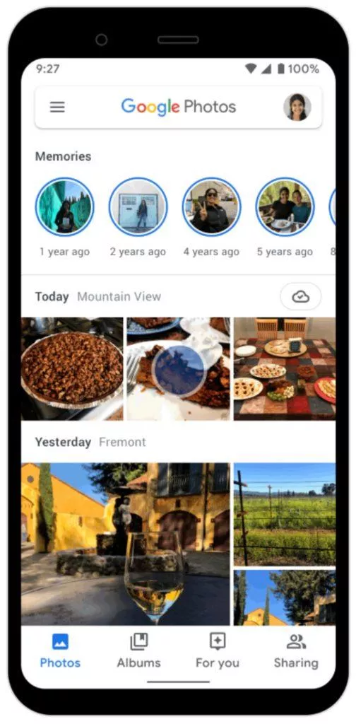 chatování v aplikaci Fotky Google screen 1
