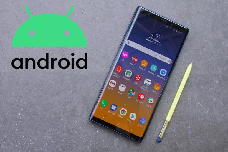 galaxy note 9 aktualizace android