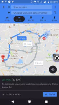 google maps motorcycle mode