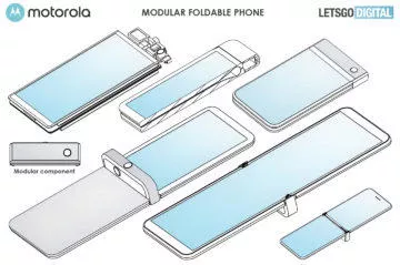 modulární telefon Motorola RAZR patent 1