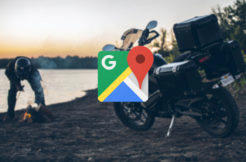 motocyklový mód google mapy