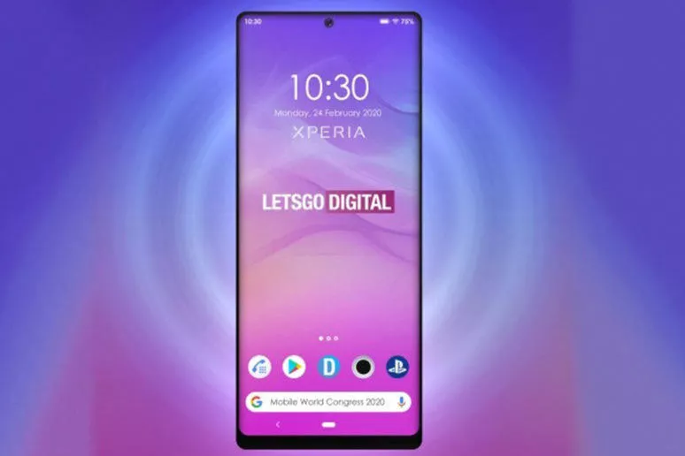 Sony 2020 telefon průstřel