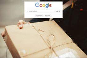 vyhledávání zásilek na Google