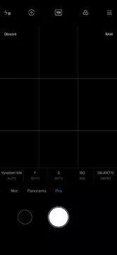 Xiaomi Mi Note 10 manuální režim fotoaparátu