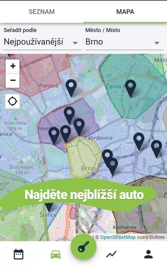Autonapůl – první český carsharing