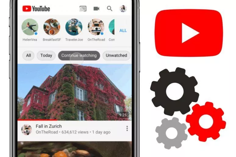 filtry obsahu v YouTube aplikaci filtry obsahu v YouTube aplikaci