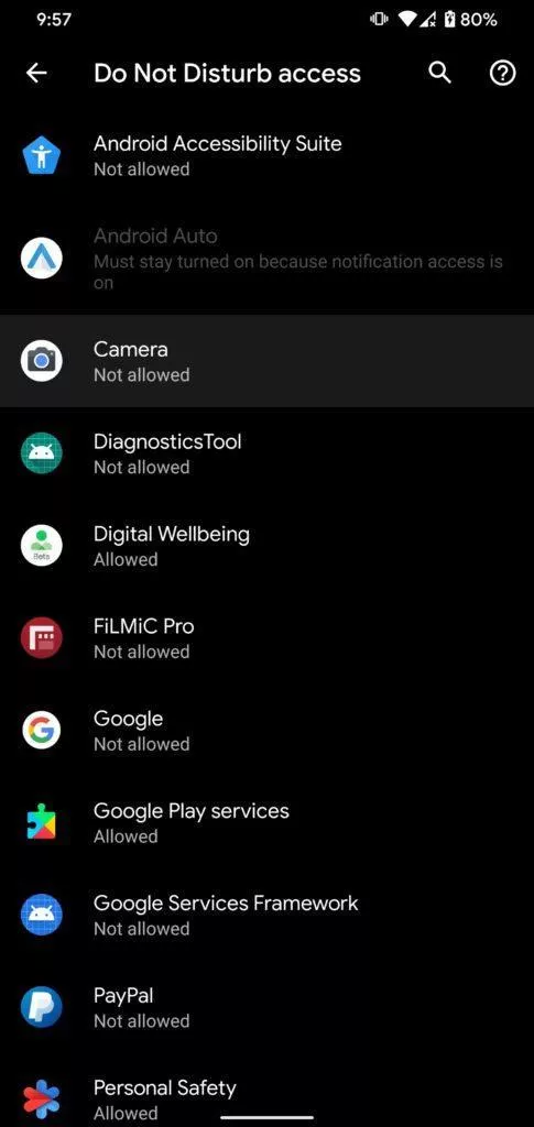 fotoaparát google nerušit screen 2