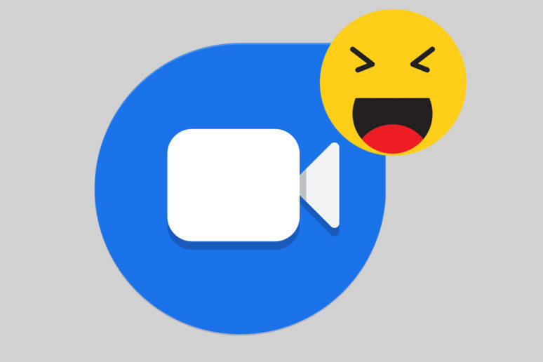 google duo emoji reakce