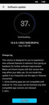 huawei p30 lite android 10 aktualizace