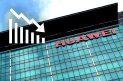 Huawei slabší prodeje