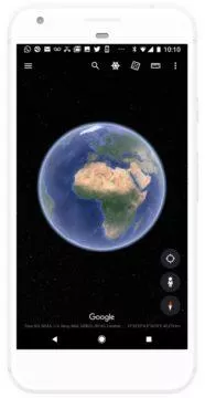 hvezdy aplkace google earth nahled