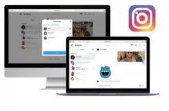 Instagram chat na webu