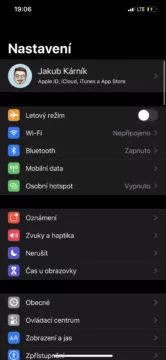 ios 13 nastavení