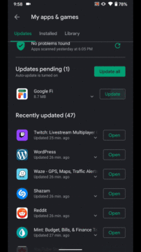 Obchod Google Play omezuje notifikace ukazka